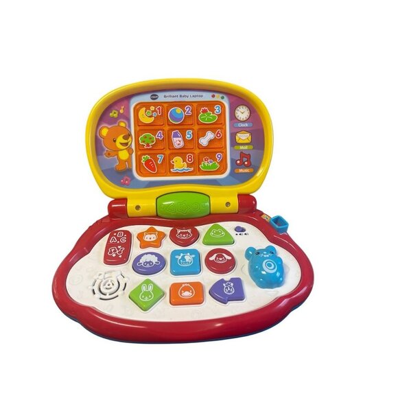 Vtech Brilliant Baby Laptop Interactive Toy For Kids With Lights & Sounds - Picture 2 of 4